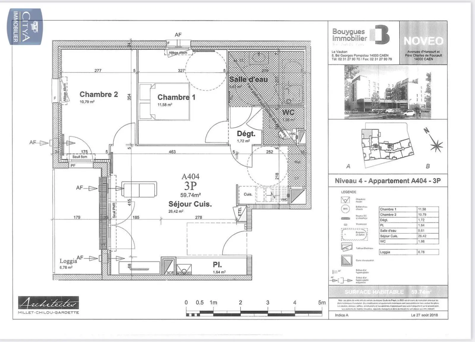 Photo 6 pour Appartement 3 pièces 59.74m² Photo 6 Appartement 3 pièces 59.74m²