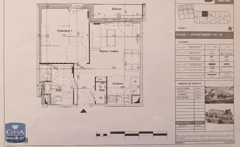 Photo 7 pour Appartement 2 pièces 41.2m² Photo 7 Appartement 2 pièces 41.2m²