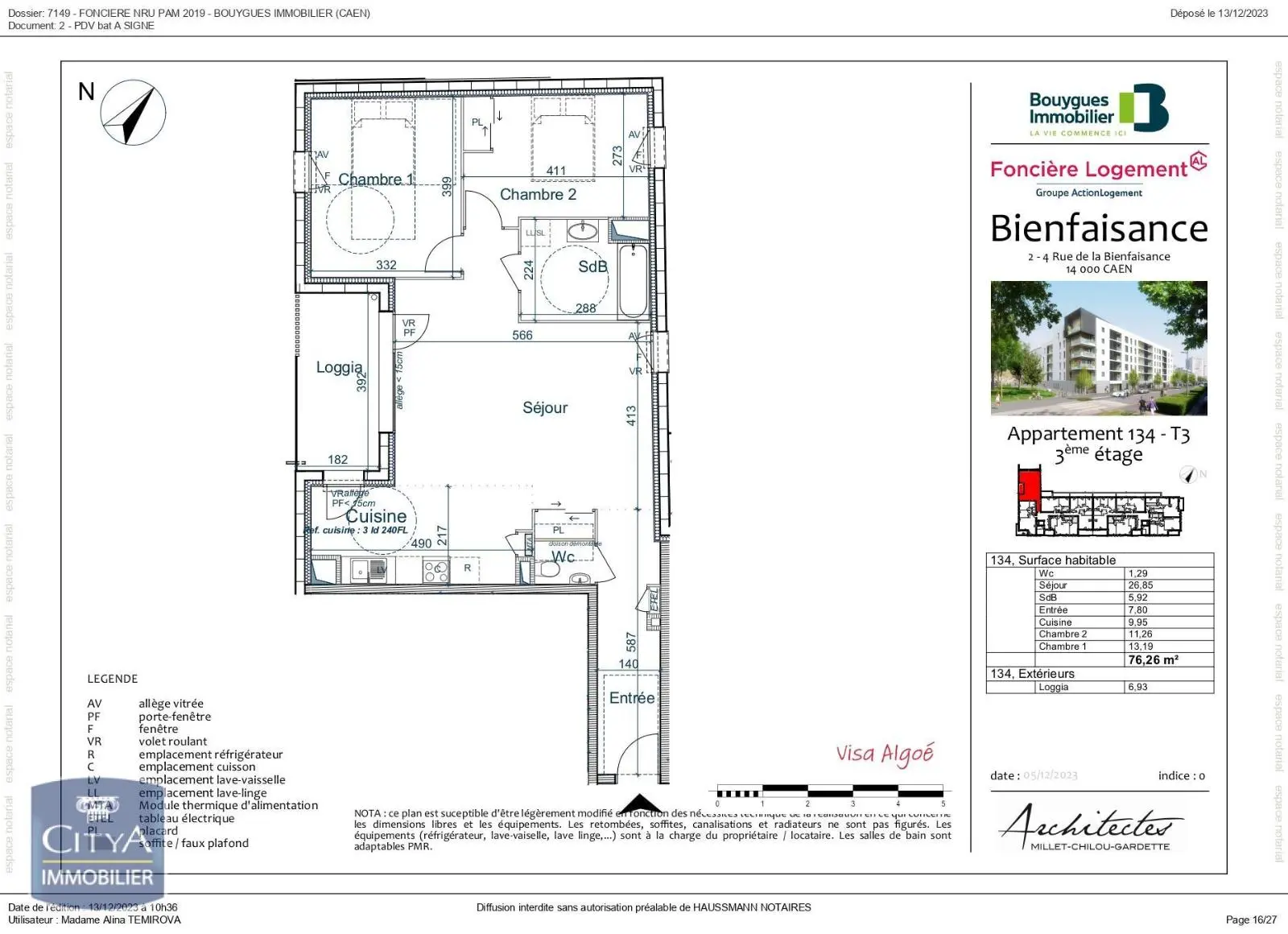 Photo 8 Appartement 3 pièces 76.26m²