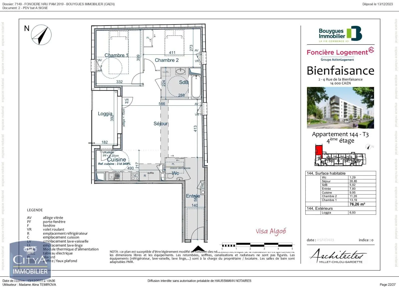 Photo 8 Appartement 3 pièces 76.26m²