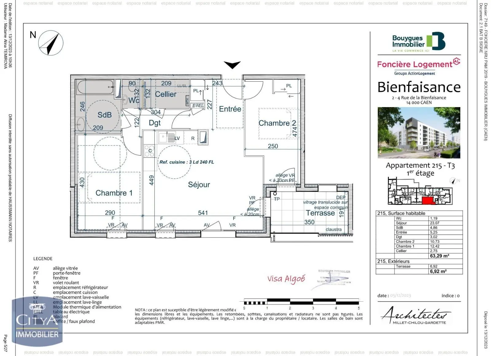 Photo 8 Appartement 3 pièces 63.29m²