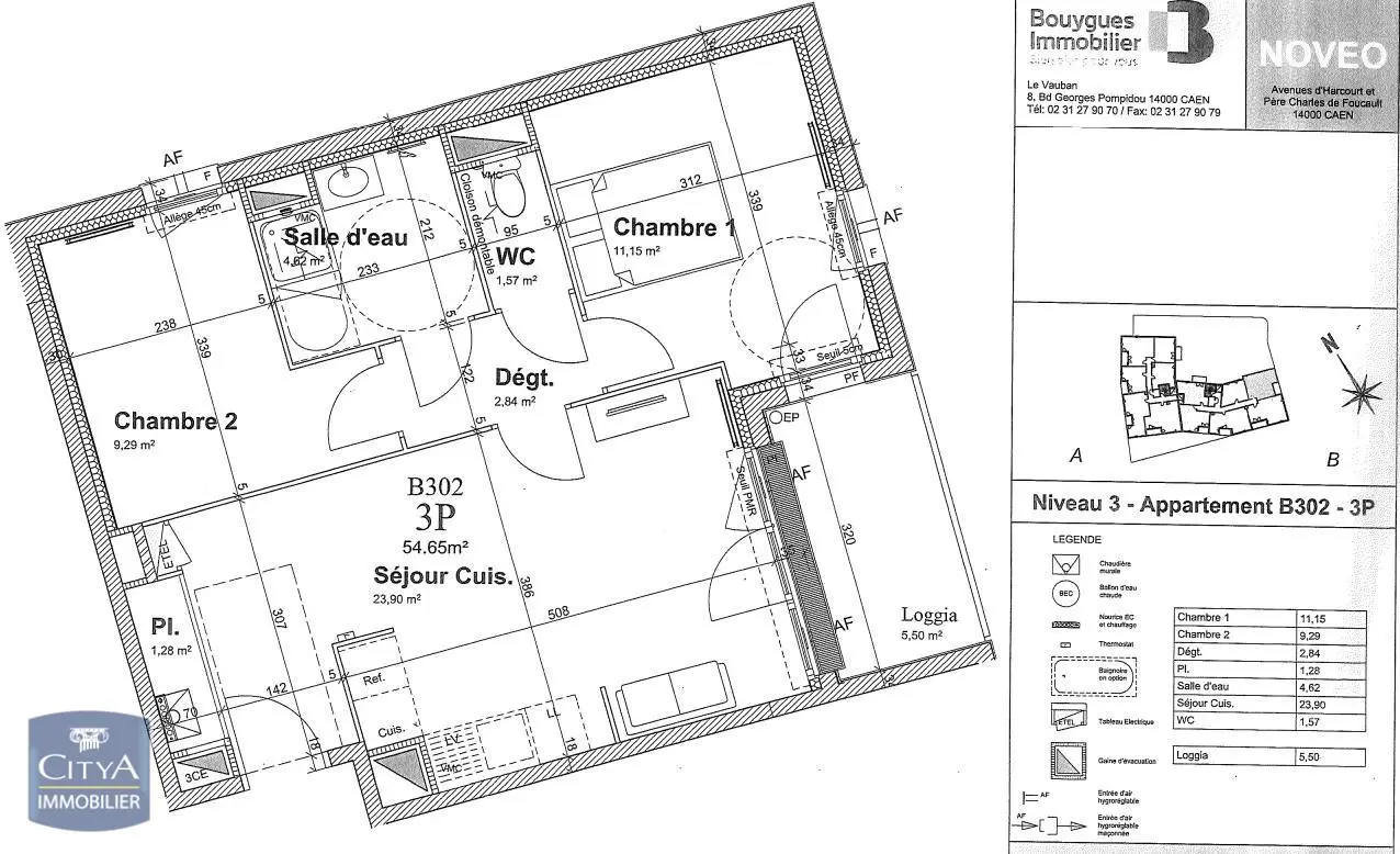 Photo 2 Appartement 3 pièces 58.25m²