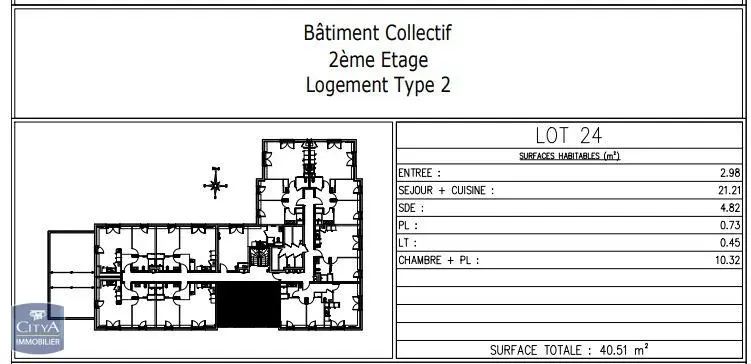 Photo 6 Appartement 2 pièces 40.51m²