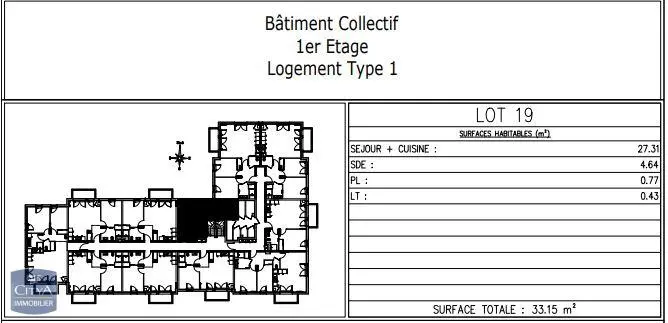 Photo 5 Appartement 1 pièce 33.15m²