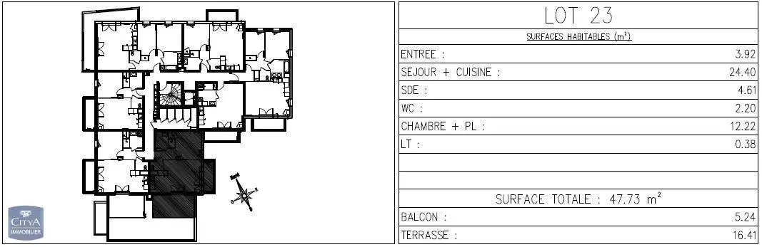 Photo 7 Appartement 2 pièces 47.73m²