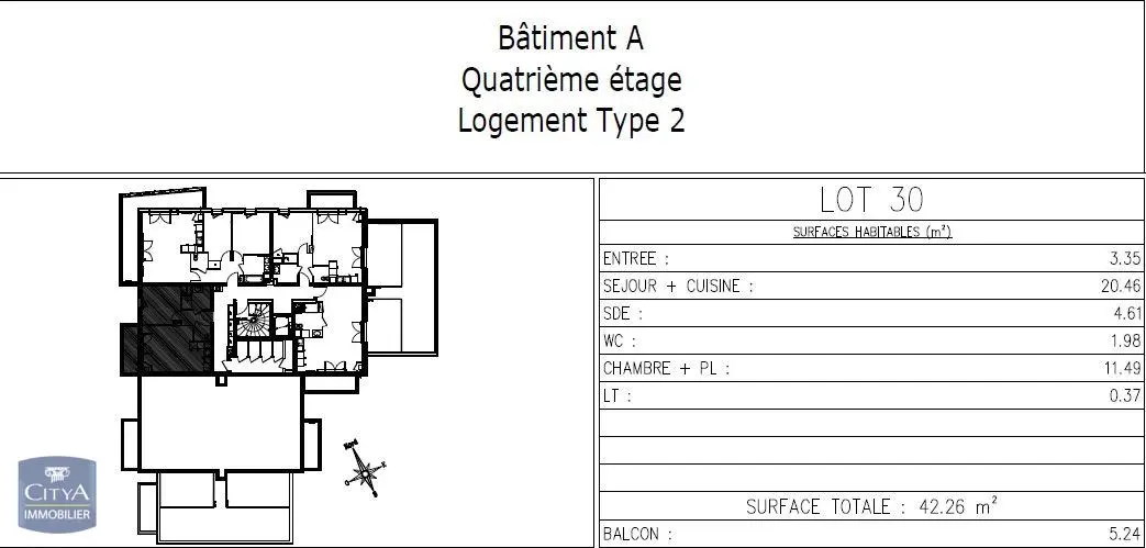 Photo 11 Appartement 2 pièces 42.26m²