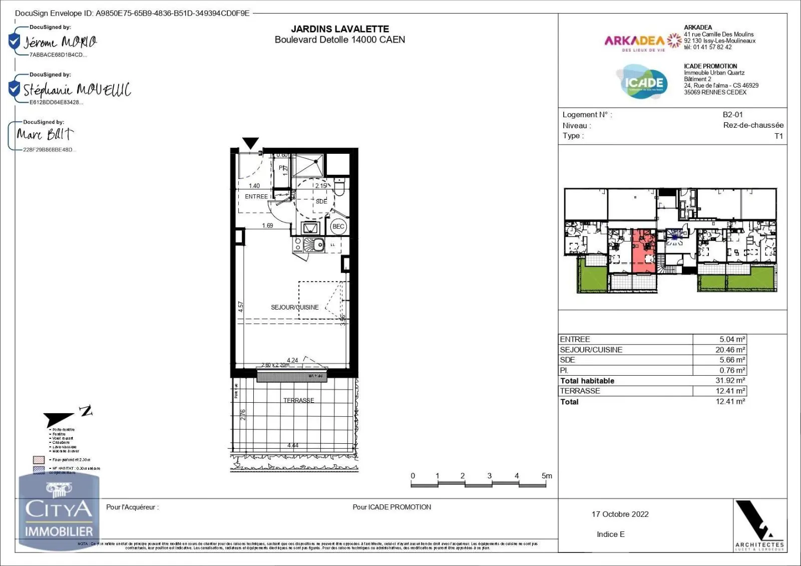 Photo 2 Appartement 1 pièce 31.92m²