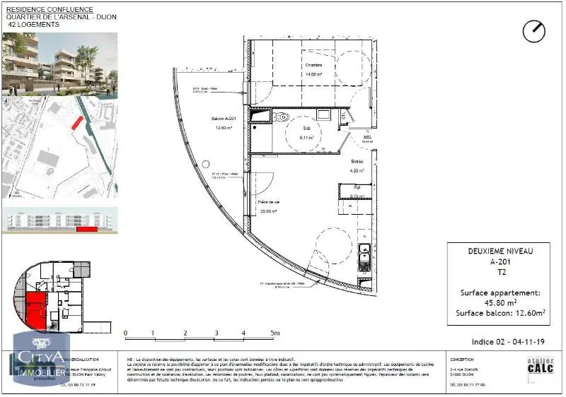Photo 8 Appartement 2 pièces 45.8m²