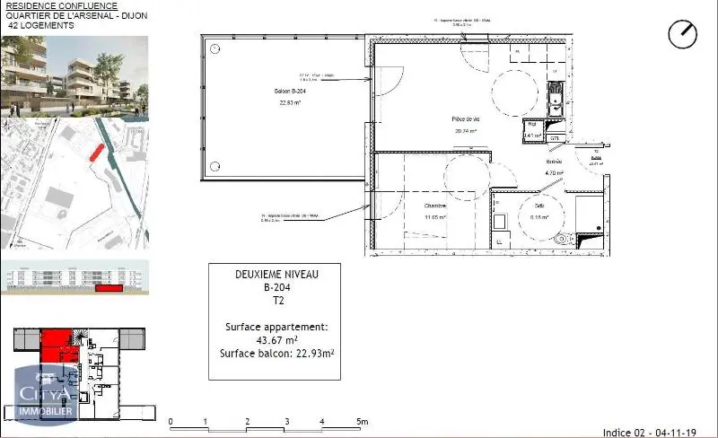 Photo 7 Appartement 2 pièces 43.67m²