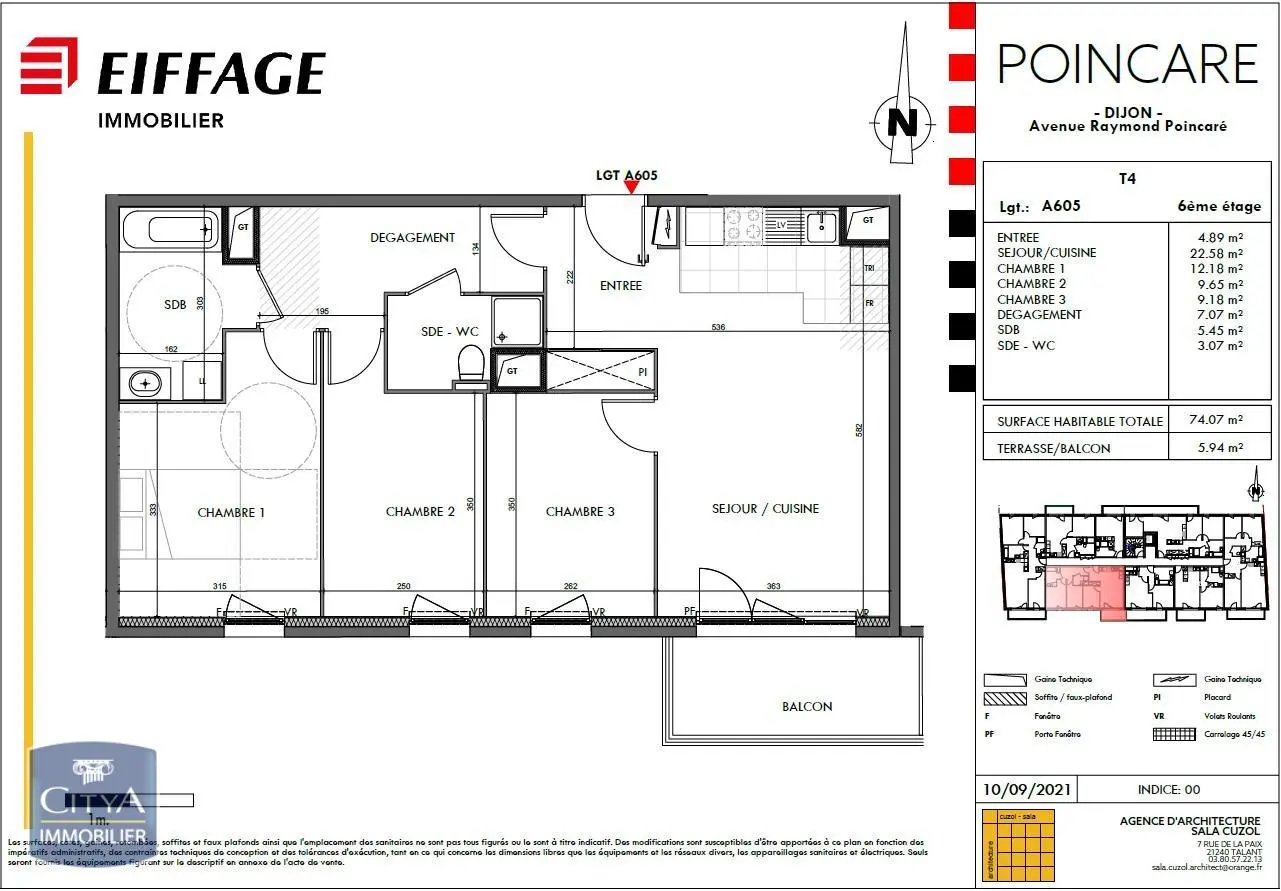 Photo 1 Appartement 4 pièces 74.07m²