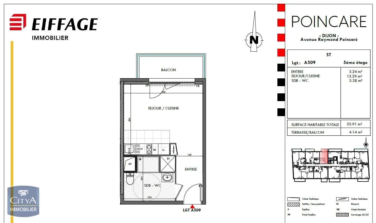 Photo 1 Appartement 1 pièce 25.91m²