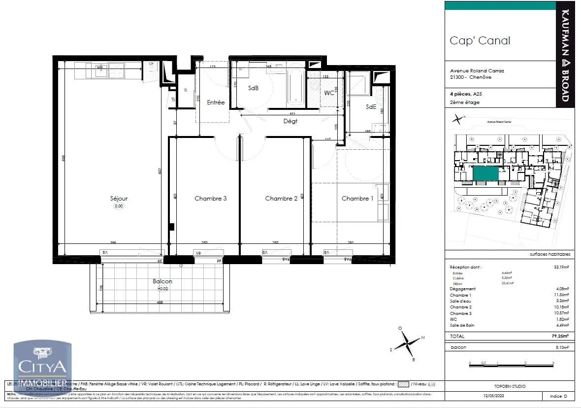 Photo 1 Appartement 4 pièces 79.25m²