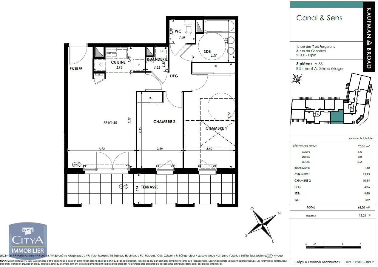 Photo 8 Appartement 3 pièces 63.2m²