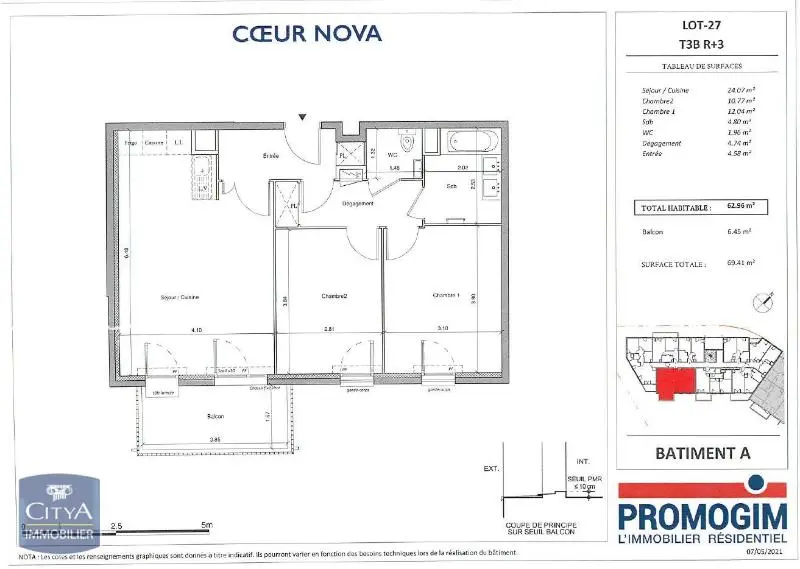 Photo 7 Appartement 3 pièces 62.96m²