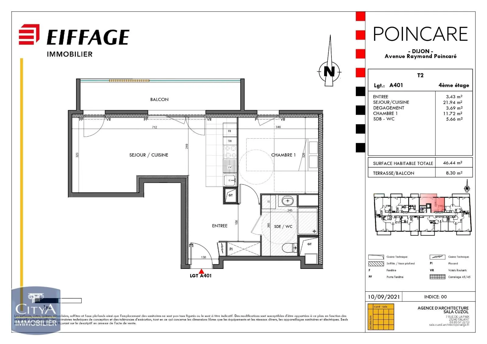 Photo 1 Appartement 2 pièces 46.44m²