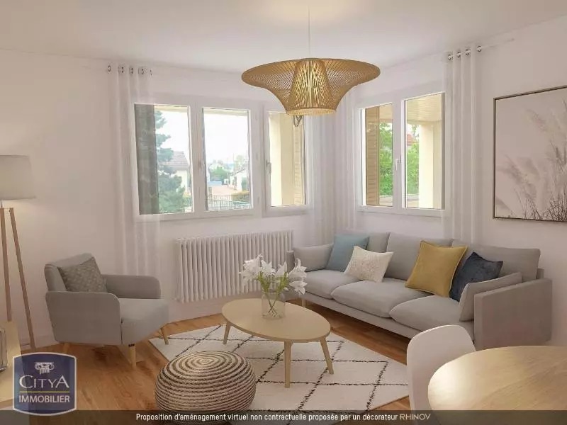 Illustration pour Appartement 3 pièces 61.33m² Photo Appartement 3 pièces 61.33m²