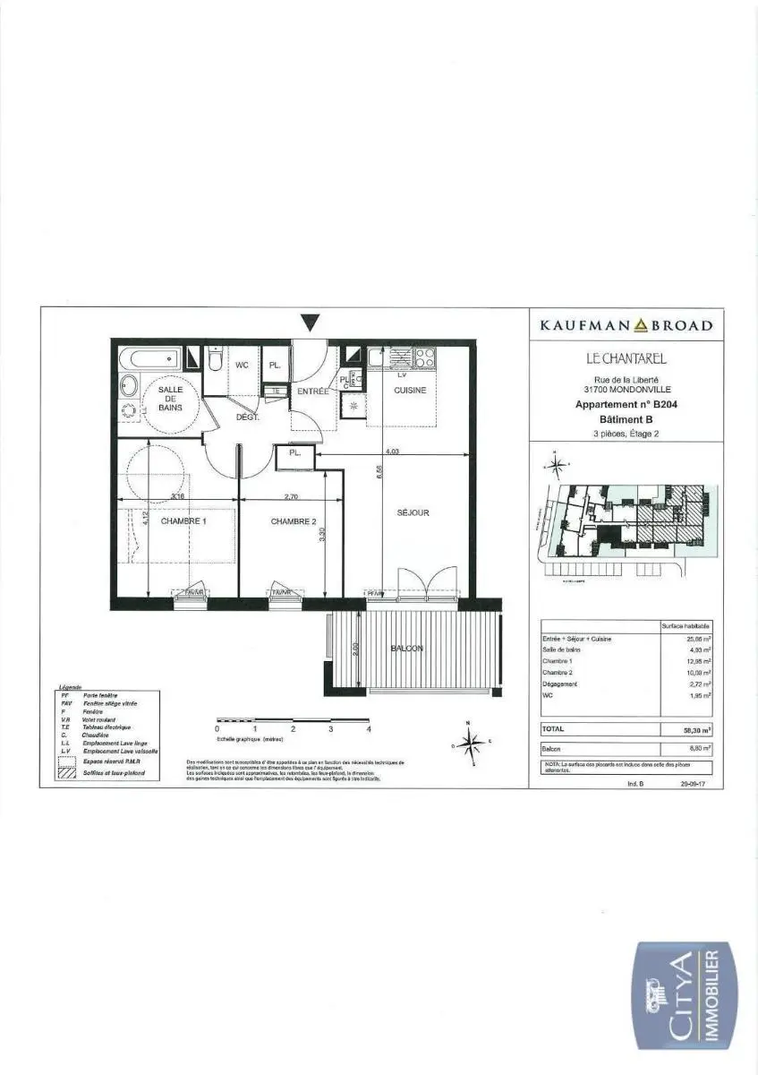 Photo 12 Appartement 3 pièces 58.4m²