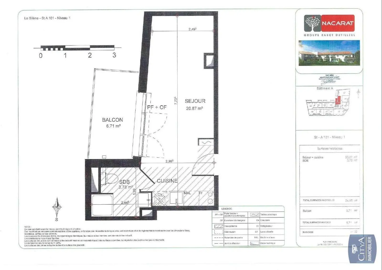 Photo 1 Appartement 1 pièce 24.65m²