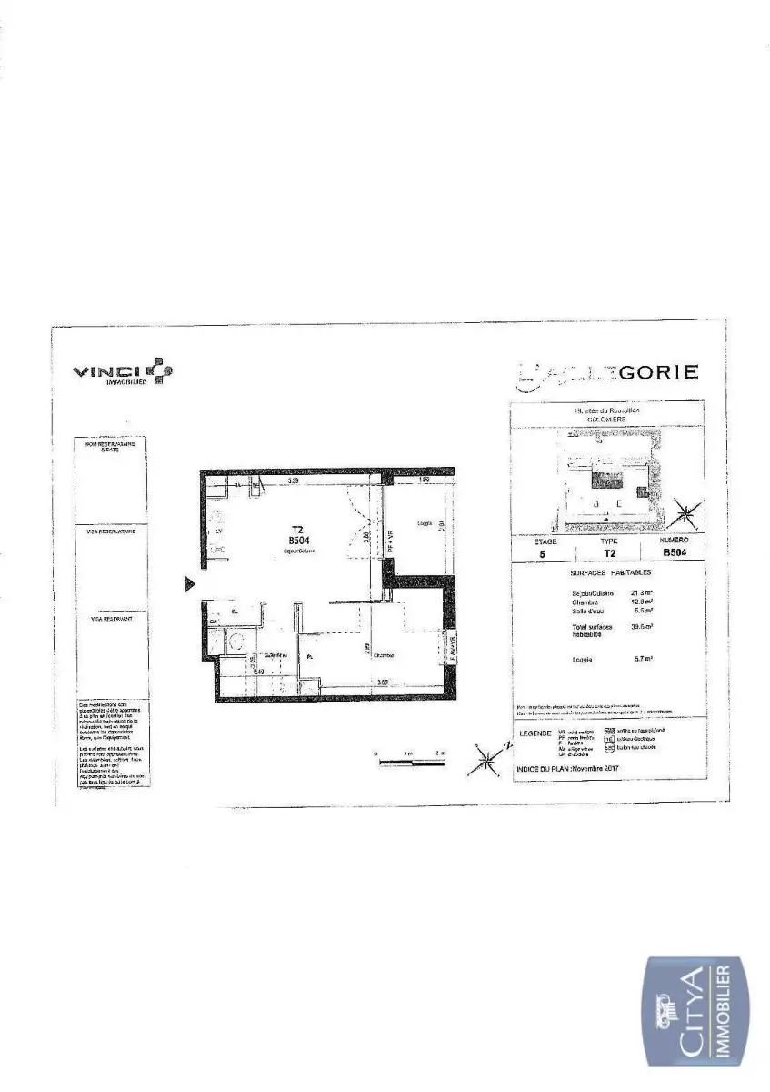 Illustration pour Appartement 2 pièces 39.6m² Photo Appartement 2 pièces 39.6m²