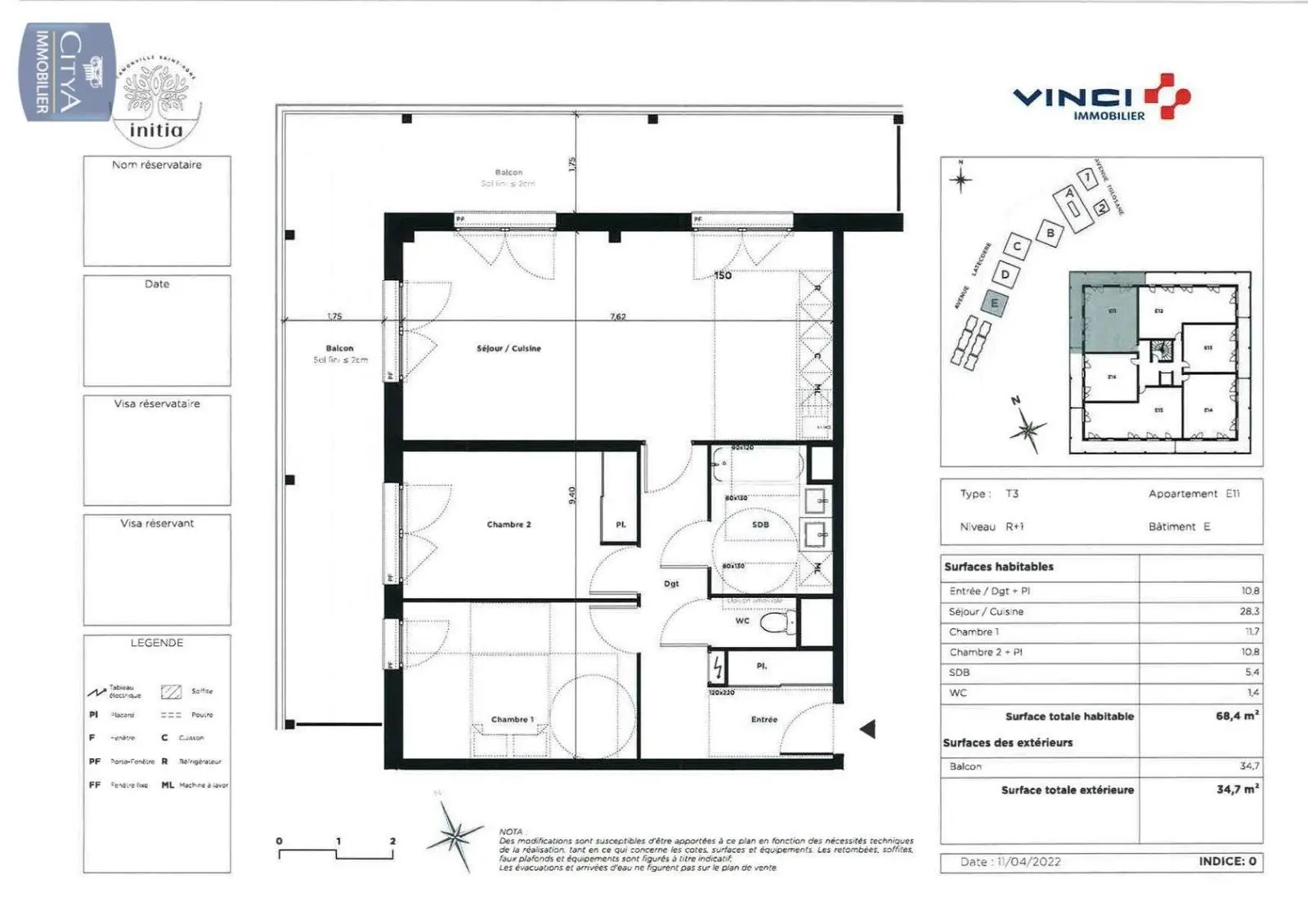 Photo 1 Appartement 3 pièces 68.4m²