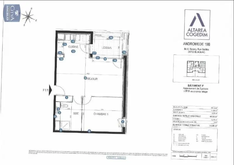 Photo 1 Appartement 2 pièces 47.24m²