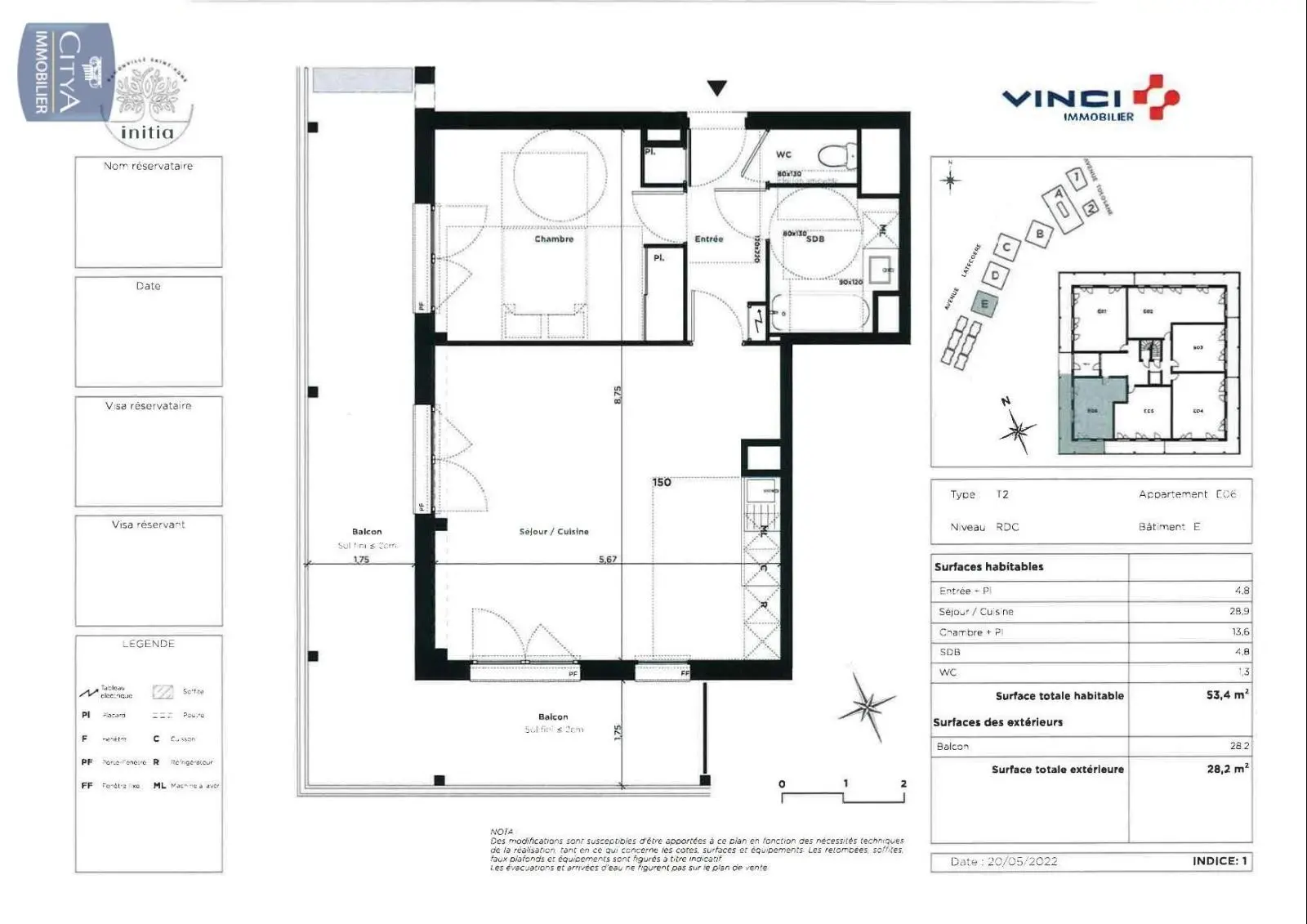 Photo 1 Appartement 2 pièces 53.4m²