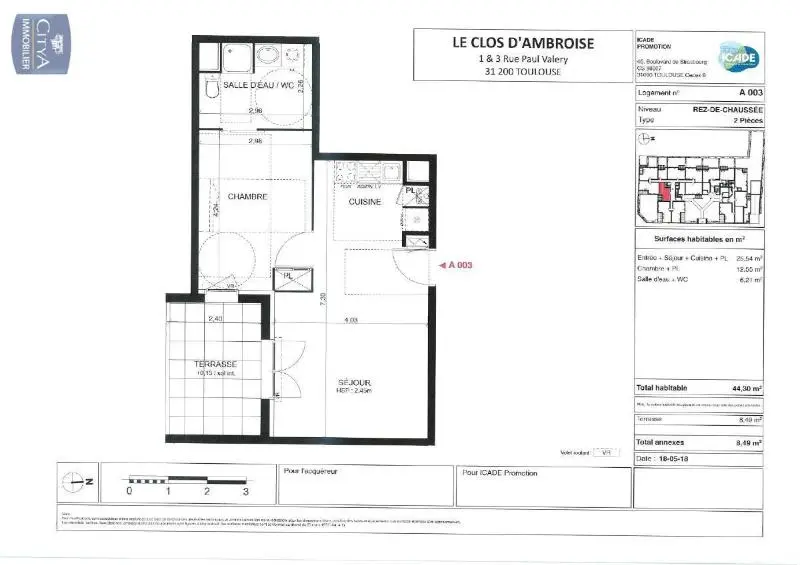 Photo 4 Appartement 2 pièces 44.3m²