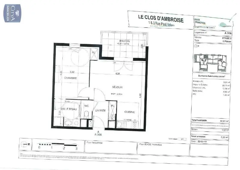 Photo 10 Appartement 2 pièces 42.81m²