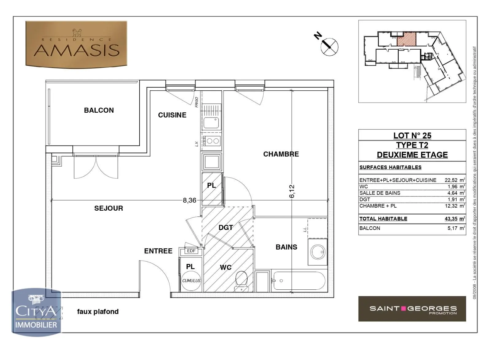 Photo 1 Appartement 2 pièces 42.44m²