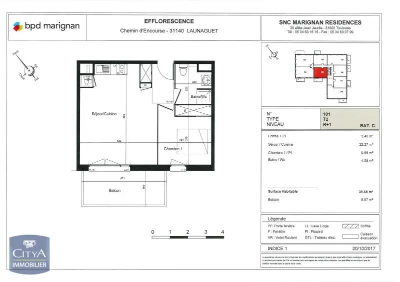 Photo 7 Appartement 2 pièces 39.69m²
