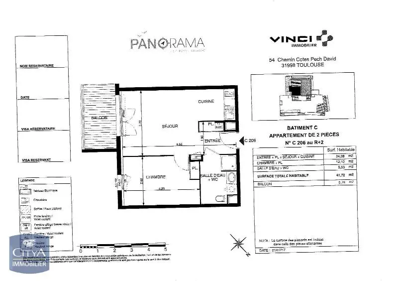 Photo 2 Appartement 2 pièces 41.17m²