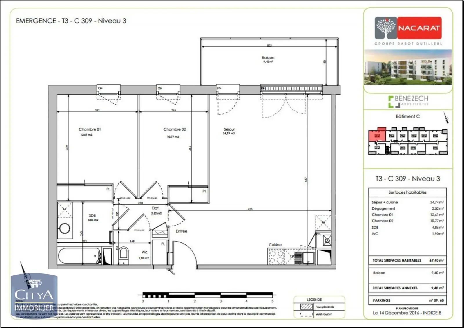 Photo 2 Appartement 3 pièces 67.4m²