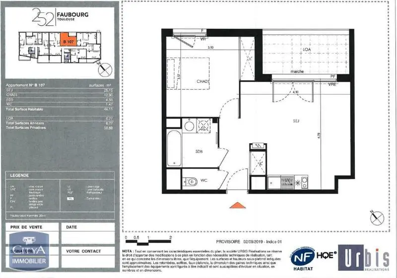 Photo 2 Appartement 2 pièces 44.11m²