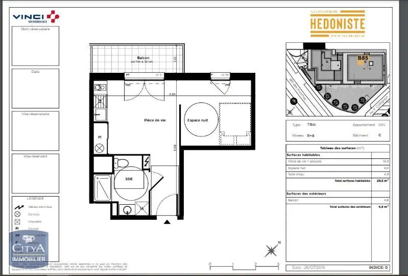 Photo 5 Appartement 1 pièce 29.8m²