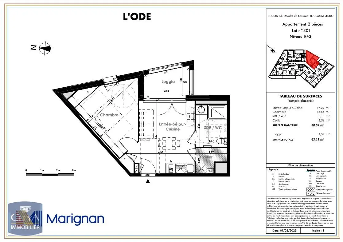 Photo 8 Appartement 2 pièces 38.57m²