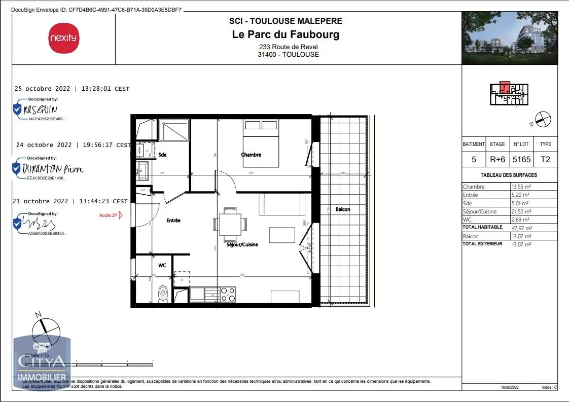 Photo 5 Appartement 2 pièces 47.97m²