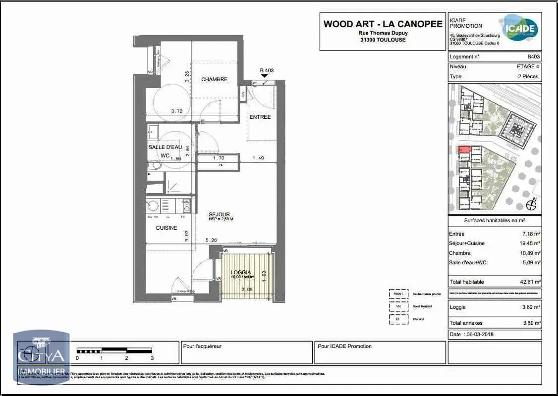 Photo 1 Appartement 2 pièces 42.61m²