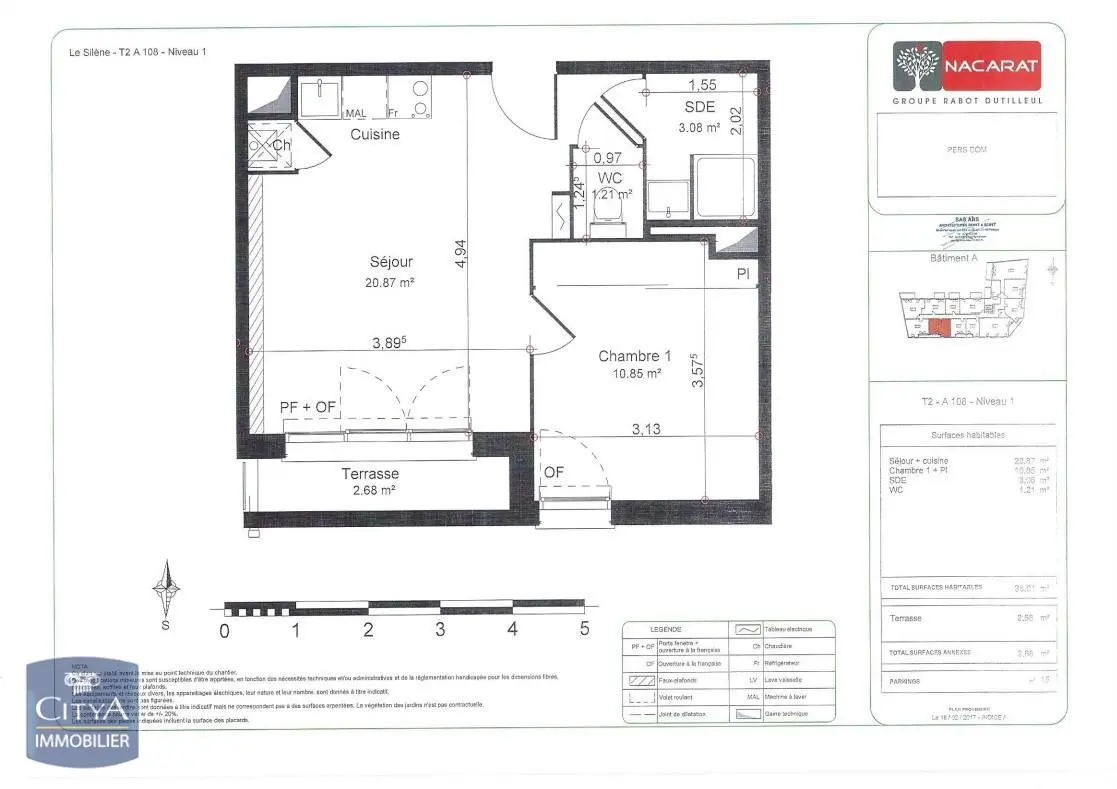 Photo 1 Appartement 2 pièces 36.15m²