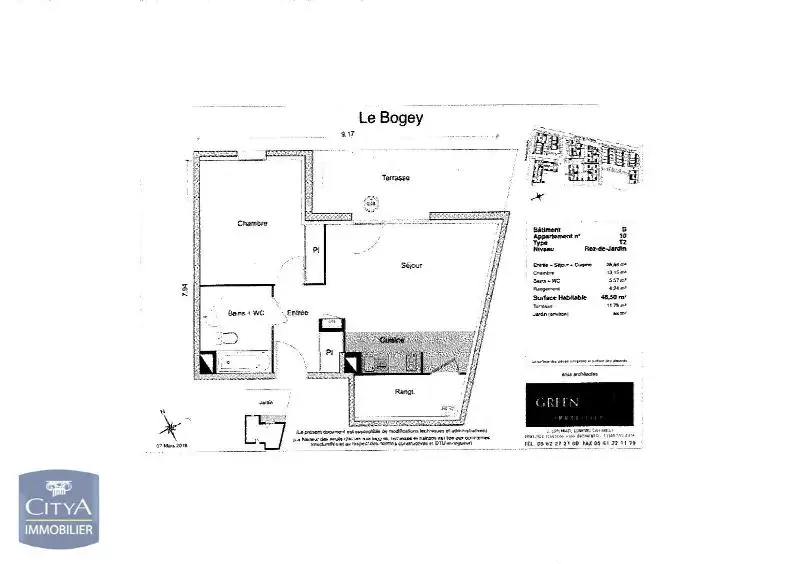 Photo 14 Appartement 2 pièces 48.58m²