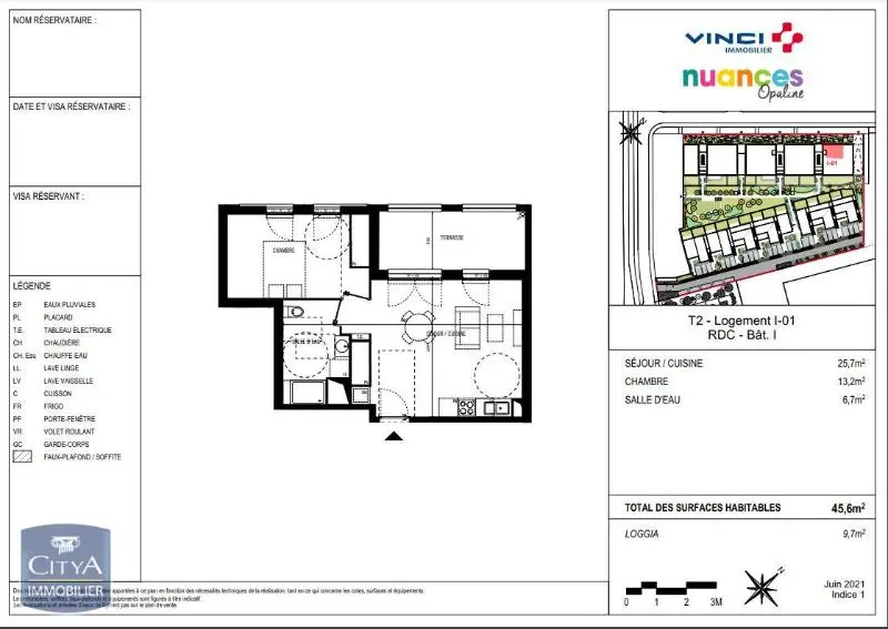 Photo 7 Appartement 2 pièces 45.6m²