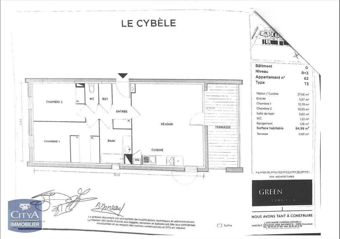 Photo 8 Appartement 3 pièces 64.99m²