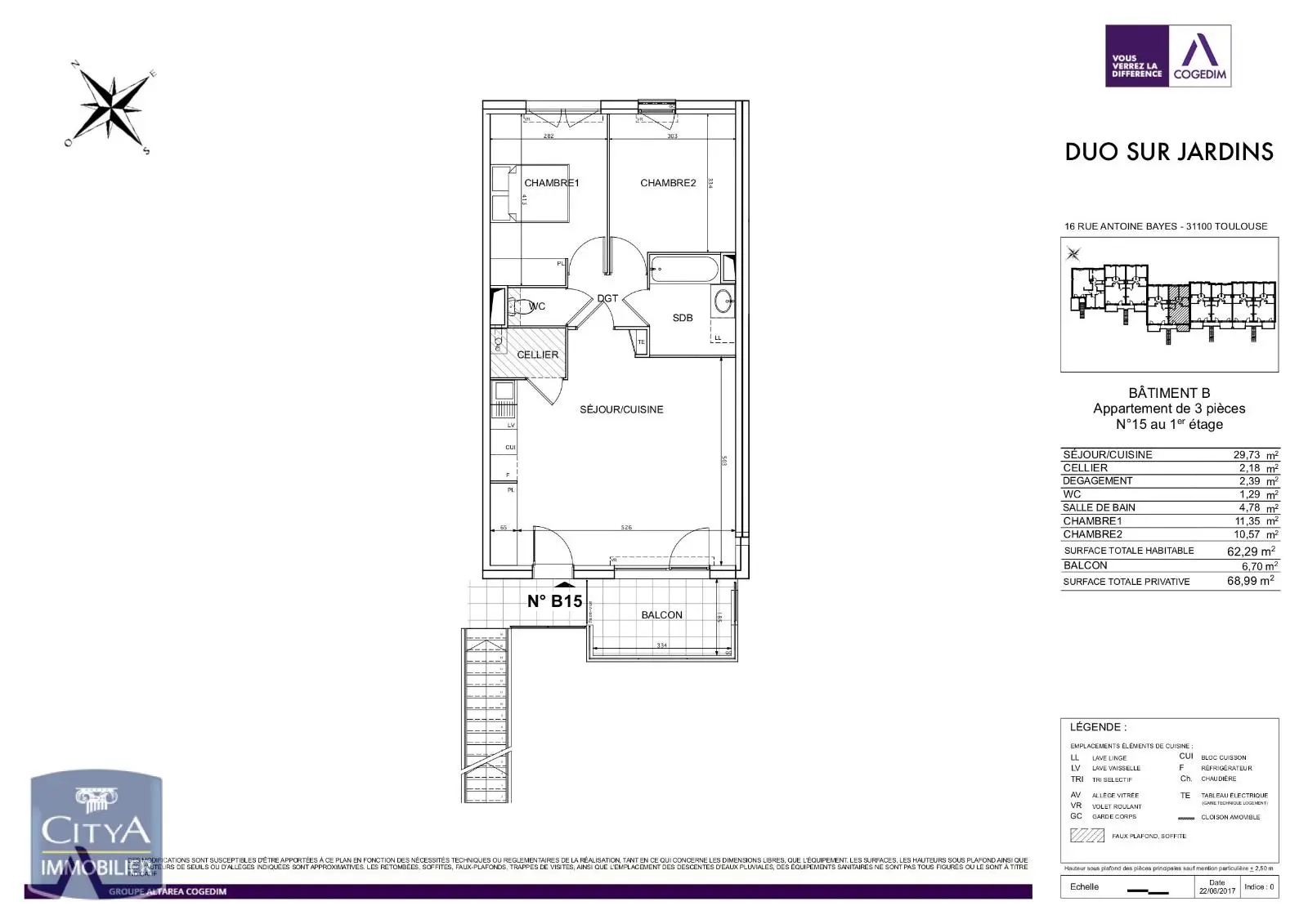 Photo 7 Appartement 3 pièces 62.29m²