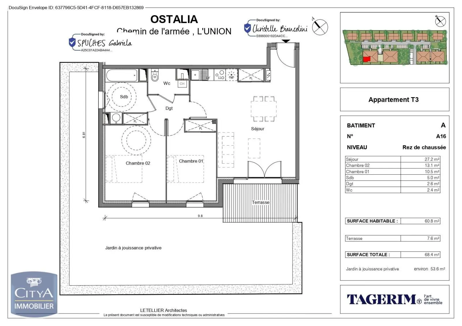 Photo 10 Appartement 3 pièces 60.8m²