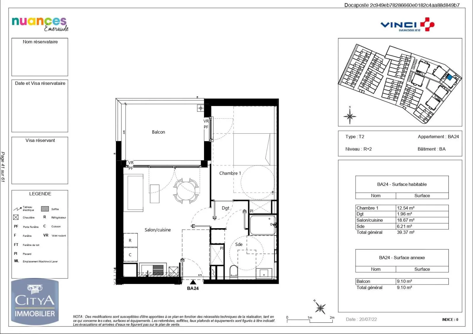 Photo 1 Appartement 2 pièces 39.37m²