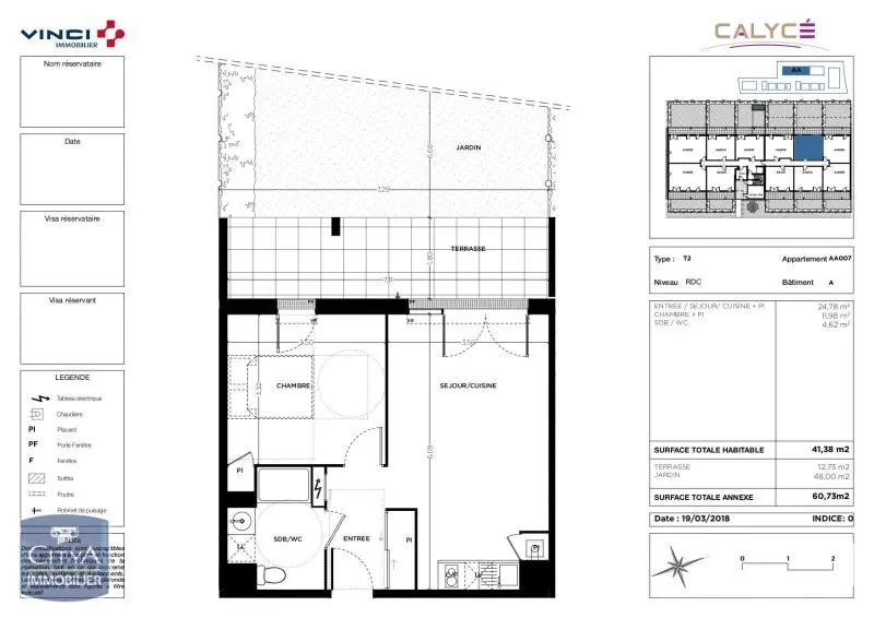 Photo 5 Appartement 2 pièces 41.38m²