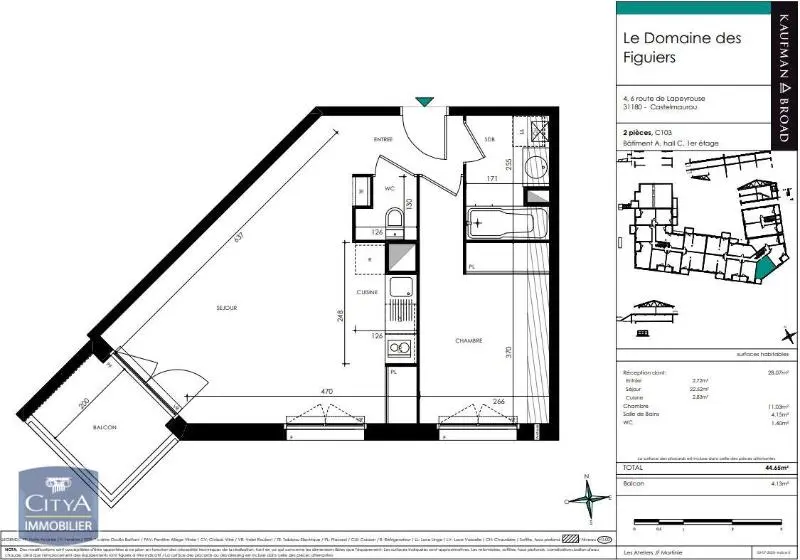 Photo 10 Appartement 2 pièces 44.65m²