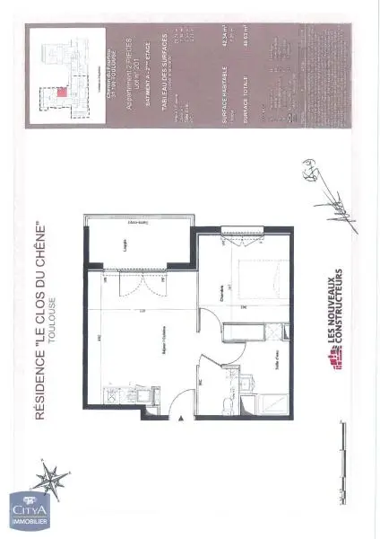 Photo 6 Appartement 2 pièces 42.34m²