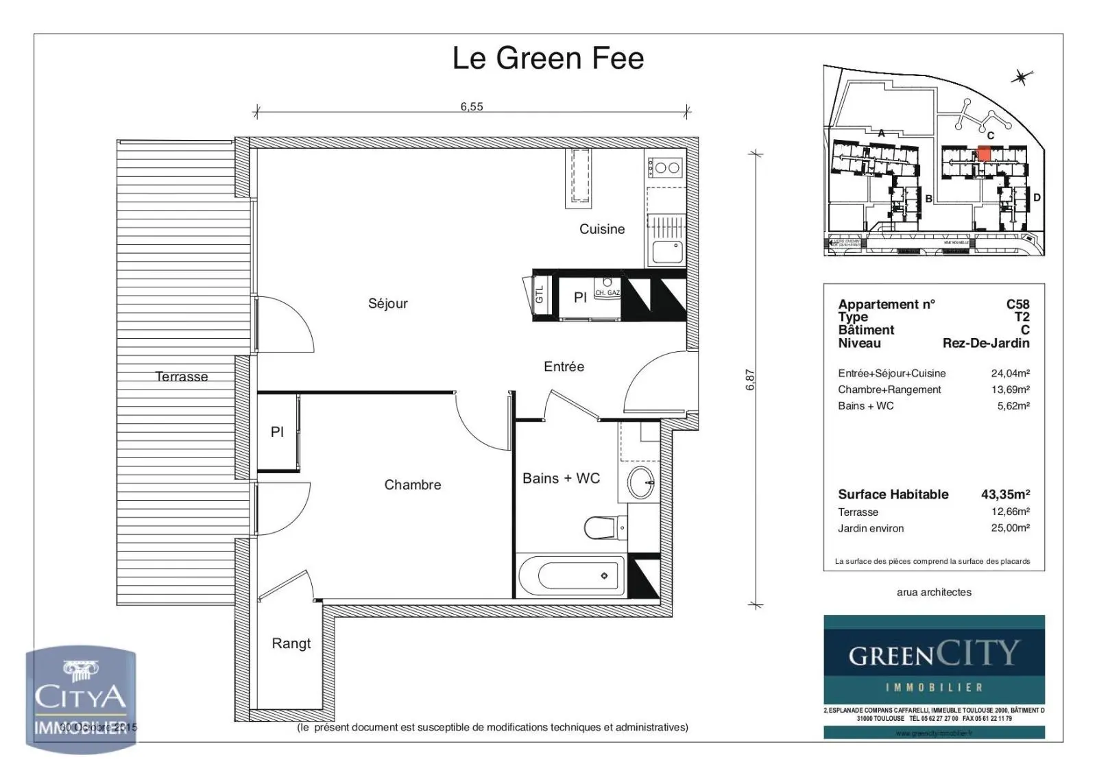 Photo 1 Appartement 2 pièces 43.35m²