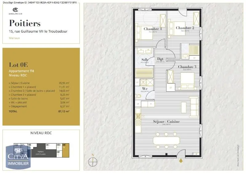 Photo 12 Appartement 4 pièces 86.23m²