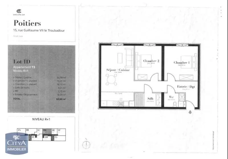 Photo 7 Appartement 3 pièces 59.89m²